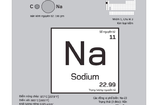 Sodium là gì? Một số thông tin chi tiết về Sodium.