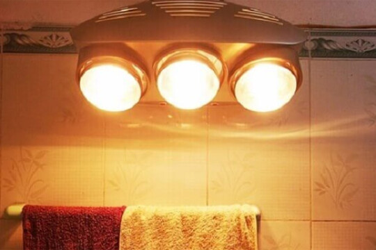Review Top 5 sản phẩm đèn sưởi nhà tắm tiết kiệm tối đa năng lượng