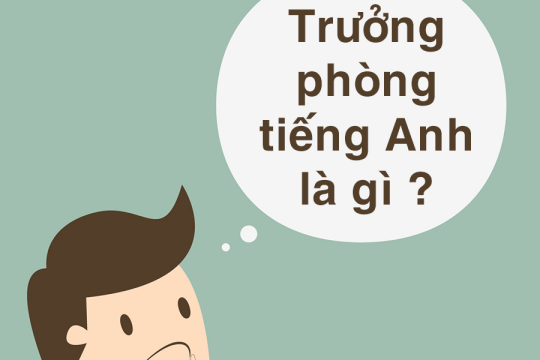 Trưởng phòng tiếng anh là gì? Các chức danh trưởng phòng trong tiếng anh là gì?